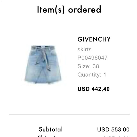 Givenchy Denim Mini Skirt - Picture 2 of 15
